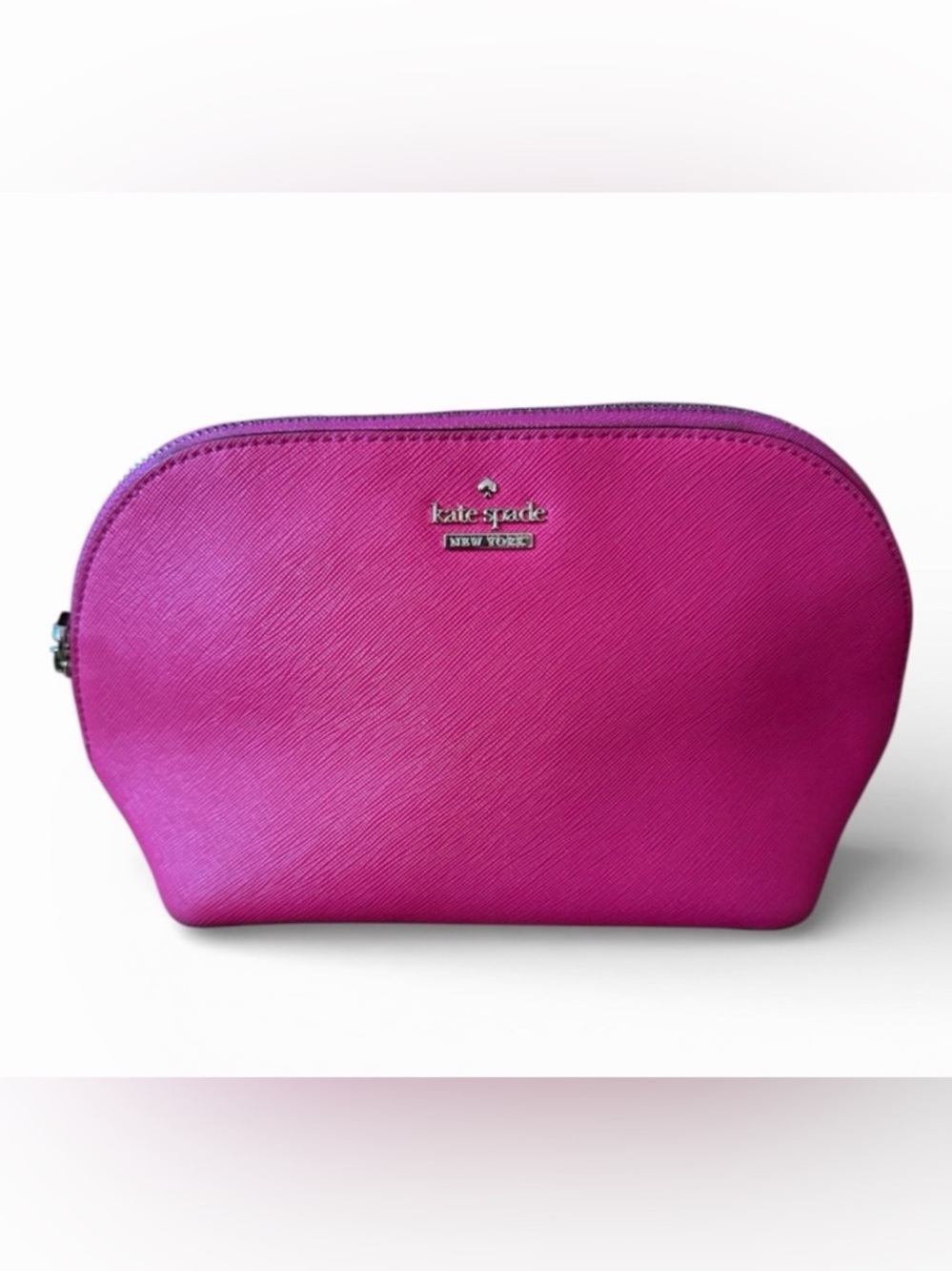 Kate Spade ♠️ Hot Pink Saffiano Cosmetic Pouch